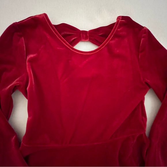Red Velour Dress - Picture 3 of 6